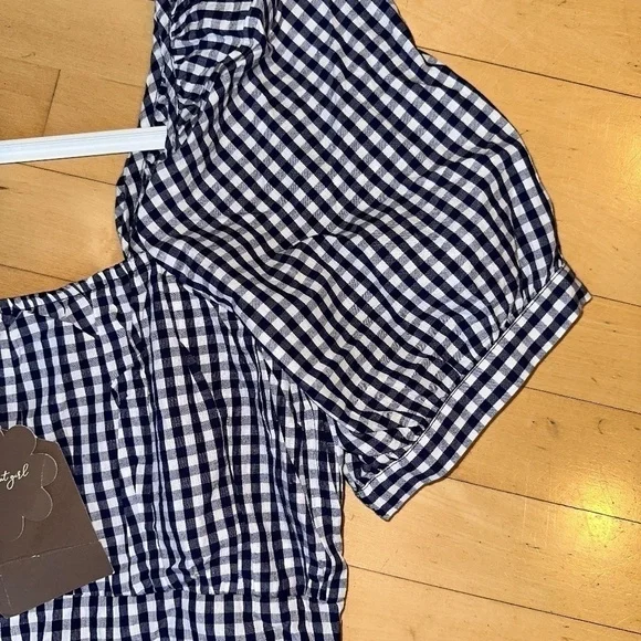 NEW Forever That girl (Anthropologie) gingham check dress, Med. GD896 - Picture 4 of 6